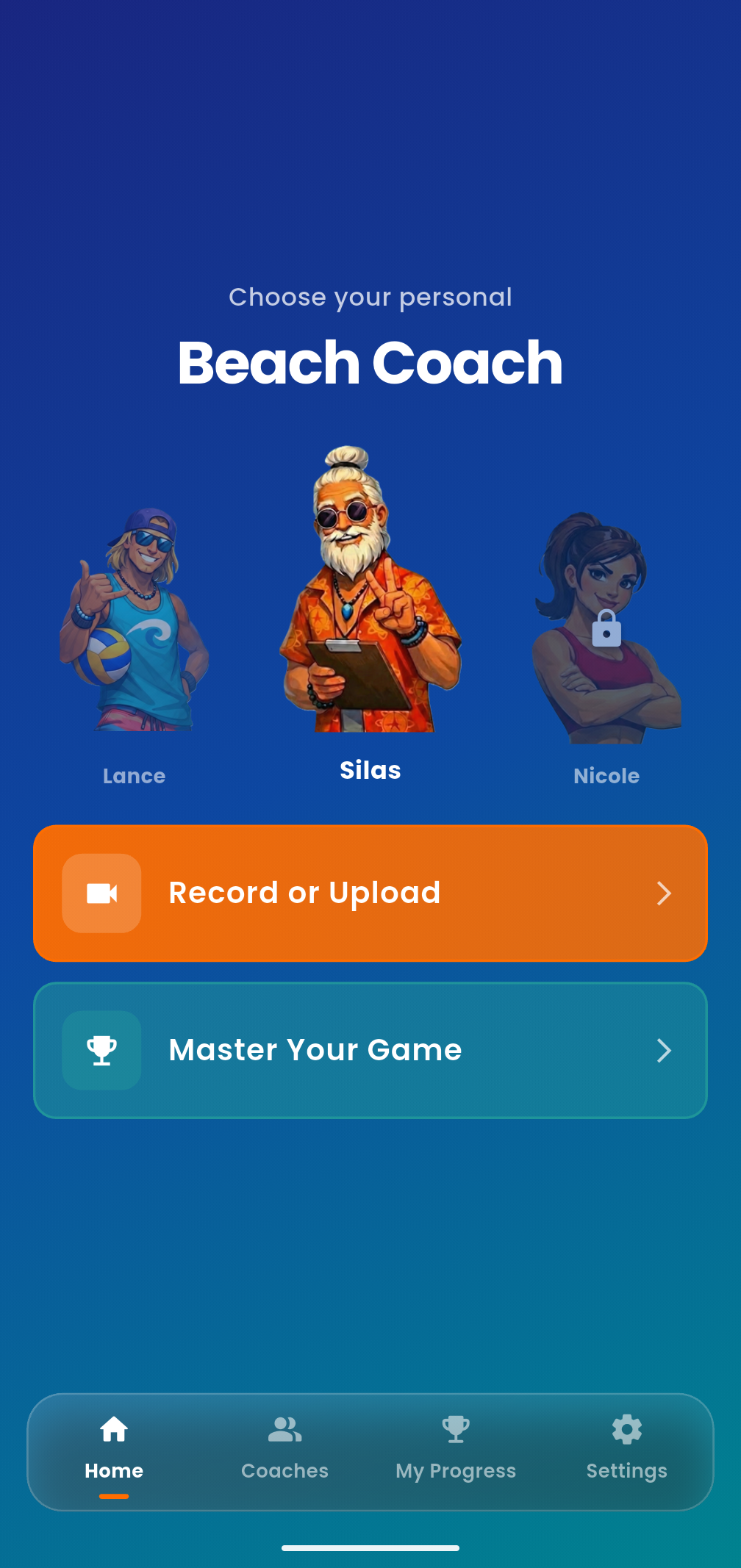 Beach Coach App Screenshot 1